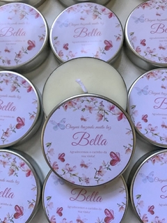 Vela personalizada com saquinho de organza lembrancinha - comprar online