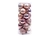 SET X 24 BOLAS BRILLO/MATE ROSA PLATA 8CM K0205 - comprar online
