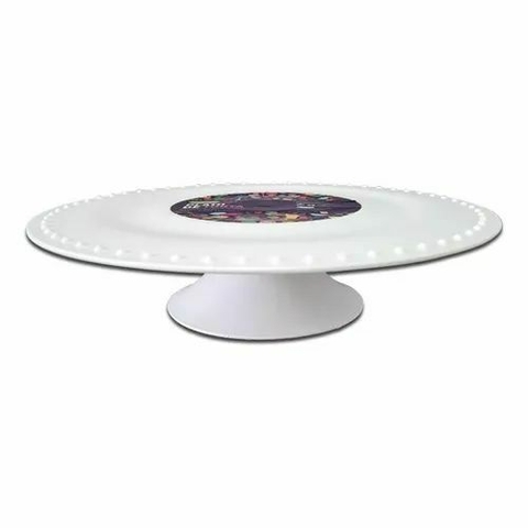 PLATO TORTA BLANCO PLASTICO