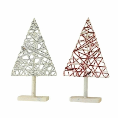 ARBOL MADERA E HILOS 45CM 9035