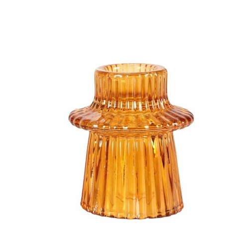 PORTAVELA VIDRIO AMBAR 5251