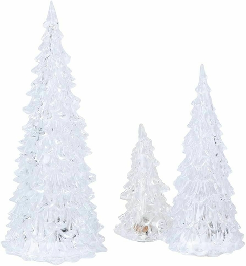 ARBOL ACRILICO CON LUZ 22 CM H9092 H9651