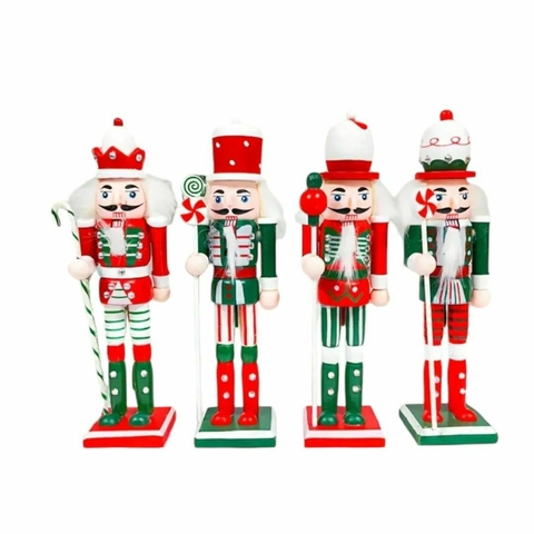 CASCANUECES VERDE-ROJO-BCO 25CM