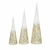 SET X 3 CONOS C HILOS DOR/PLAT A PILA