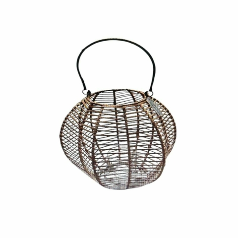COLGANTE PORTAVELA OVAL RATTAN 43X28