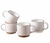 TAZA BLANCA Y BEIGE C6081