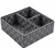SET X 4 ORGANIZADORES RAFIA GRIS OSC 5033
