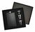 SET PETACA PLATEADO Y NEGRO ZZ1683
