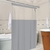 Cortina Box Para Banheiro Com Visor Transparente Liso Antimofo Em PVC Com Ganchos Plástico Grosso Varias Cores na internet
