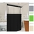 Cortina Box Para Banheiro Com Visor Transparente Liso Antimofo Em PVC Com Ganchos Plástico Grosso Varias Cores