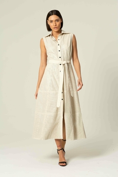 Vestido Chemisier de Couro - comprar online