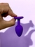 Plug em silicone de cristal coração P - loja online