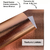 Papel Laminado Com Textura 'Linhão' Rose Gold 180g/m² A4 - comprar online