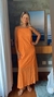 Vestido laise laranja