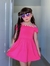 Saída Infantil/Juvenil Rosa com Pompom - Cecí.