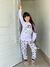 Conjunto pijama dadomile longo feminino buldogue branco na internet