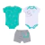 Kit 3 peças puffer ribana 100% moletom 28182❤️ - comprar online