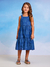 Vestido Infantil Momi Azul Cobalto de Laise com Alça H4604