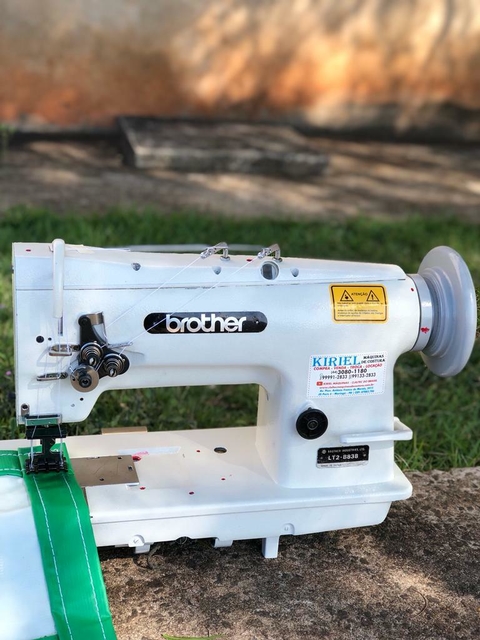 Máquina de costura bainha bordas barra lona vinil BROTHER B838