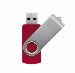 Pen drive de metal giratório personalizado na internet