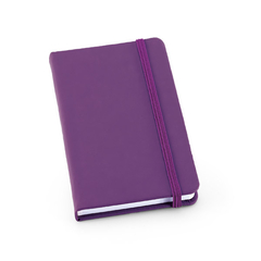 Caderno personalizado de bolso tipo moleskine com 80 folhas não pautadas, capa dura em couro sintético - comprar online