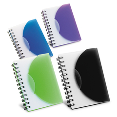 Caderno A7 capa em pvc rigido e espiral personalizado com seu logo e com 80 folhas - comprar online