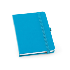 Caderno A6 tipo moleskine com suporte caneta e em capa dura em couro sintético personalizada - comprar online