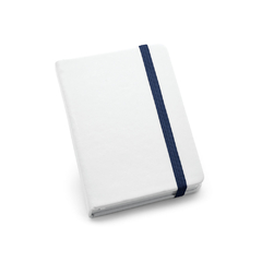 Caderno A6 tipo moleskine com capa dura personalizada e em couro sintético - Mkt Brindes Personalizados 