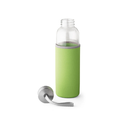 Squeeze em vidro personalizado e tampa em aço inox com alça na tampa capacidade de 520 ml. - comprar online