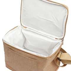 Bolsa térmica em juta e de 6,4 litros personalizada - Mkt Brindes Corporativos