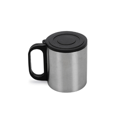 Caneca de inox com tampa 180 ml e personalizada - loja online