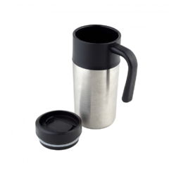 Caneca em aço inox personalizada e capacidade de 350ml com tampa plástica. - comprar online