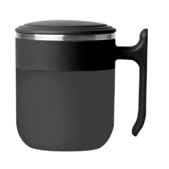 Caneca plástica com parte interna inox com tampa e personalizada de 300 ml. - comprar online