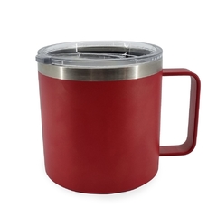 Caneca térmica personalizada e de inox 450ml com parede dupla e tampa com acesso ao bocal na internet