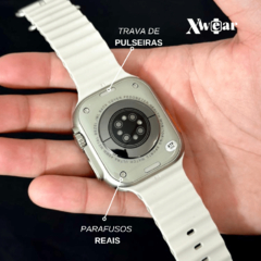 Smartwatch GW8 ultra com trava de pulseiras com parafusos reais