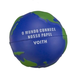 Bolinha Globinho Mapa Mund em Pu personalizada com seu logo