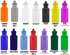 Squeeze 500ml em plástico pp colorido e resistente e personalizado. - comprar online