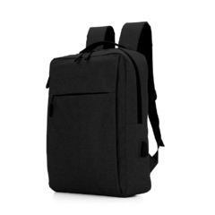 Mochila Notebook em tecido poliéster com conector USB externo na lateral - Mkt Brindes Personalizados 