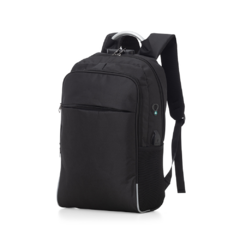 Mochila para notebook em tecido poliéster com usb e saida fone - comprar online