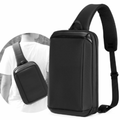 Mochila transversal com bolso interno em polyester - loja online