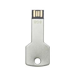 Pen drive alumínio formato chave personalizado - loja online