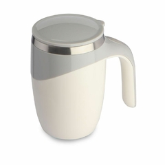 Caneca personalizada corpo plástico e inox com mixer e misturador - Mkt Brindes Personalizados 