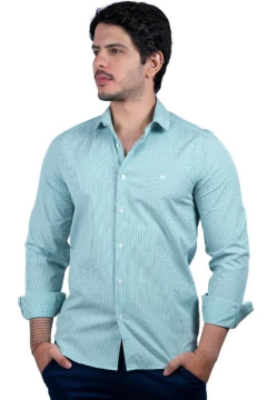 CAMISA SLIM MINI XADREZ VERDE - comprar online