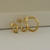BRINCO TRIO ARGOLA REDONDA TARRACHA DOURADO - Olimavie Semijoias