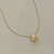 COLAR GOTA PUFFER LISO DOURADO - Olimavie Semijoias