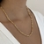 COLAR ELOS ARREDONDADO 4MM 50CM DOURADO - Olimavie Semijoias