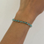 PULSEIRA PEDRAS COLORIDAS RÓDIO BRANCO - comprar online