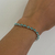 PULSEIRA PEDRAS COLORIDAS RÓDIO BRANCO - loja online