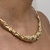 COLAR CHOKER ORGÂNICO DOURADO - Olimavie Semijoias