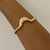 BRACELETE ORGÂNICO V FECHO CLICK DOURADO - comprar online